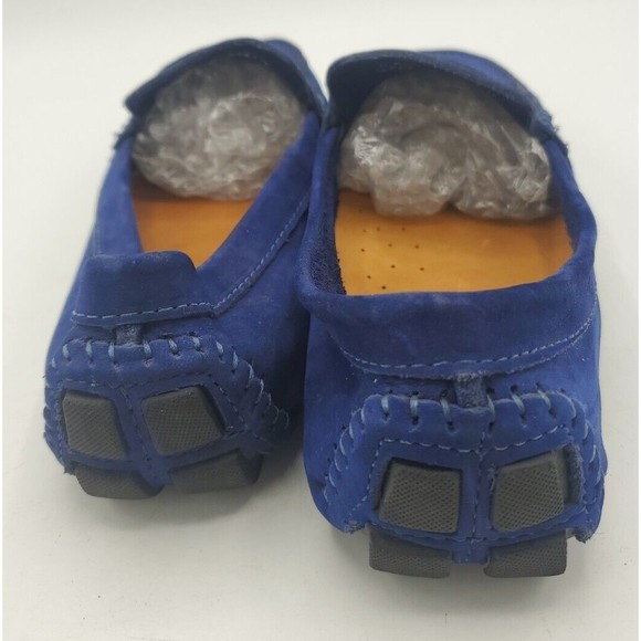 Mercanti Fiorentini Loafer driving shoes Slip On Suede Size 9.5 Made Brazil Blue - Picture 5 of 11
